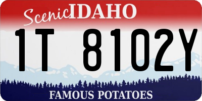 ID license plate 1T8102Y