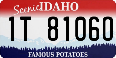 ID license plate 1T8106O
