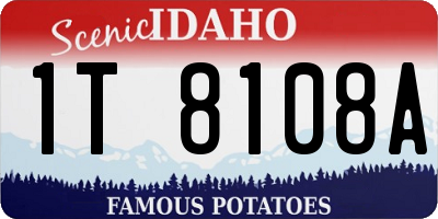 ID license plate 1T8108A