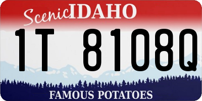 ID license plate 1T8108Q