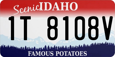 ID license plate 1T8108V
