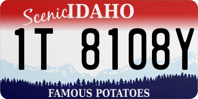 ID license plate 1T8108Y