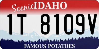 ID license plate 1T8109V