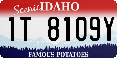 ID license plate 1T8109Y
