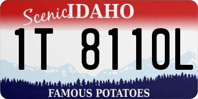 ID license plate 1T8110L