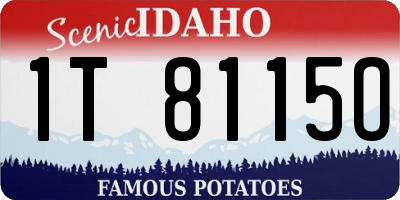 ID license plate 1T8115O