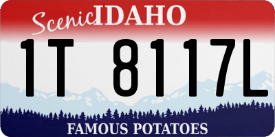 ID license plate 1T8117L