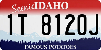 ID license plate 1T8120J