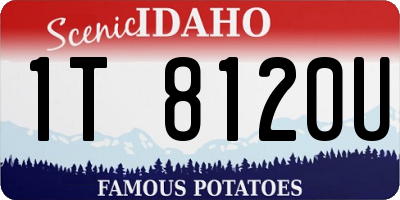 ID license plate 1T8120U
