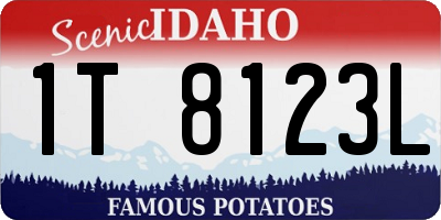 ID license plate 1T8123L