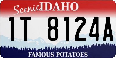 ID license plate 1T8124A