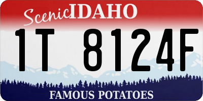 ID license plate 1T8124F