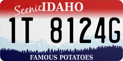 ID license plate 1T8124G