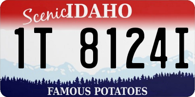 ID license plate 1T8124I