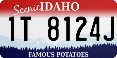 ID license plate 1T8124J