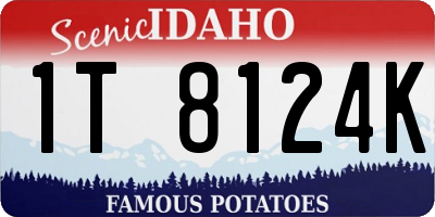 ID license plate 1T8124K