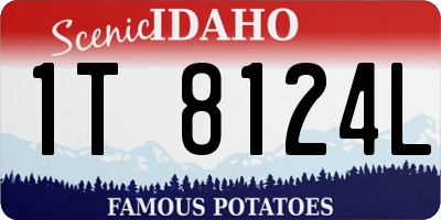 ID license plate 1T8124L