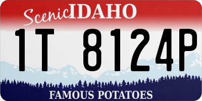ID license plate 1T8124P