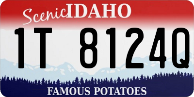 ID license plate 1T8124Q