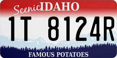 ID license plate 1T8124R