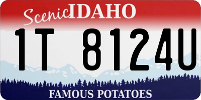 ID license plate 1T8124U