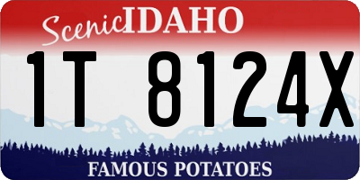 ID license plate 1T8124X
