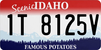 ID license plate 1T8125V