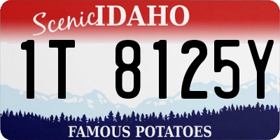 ID license plate 1T8125Y