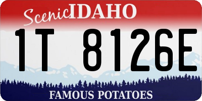 ID license plate 1T8126E