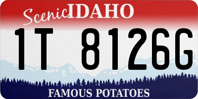 ID license plate 1T8126G