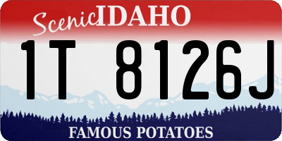 ID license plate 1T8126J
