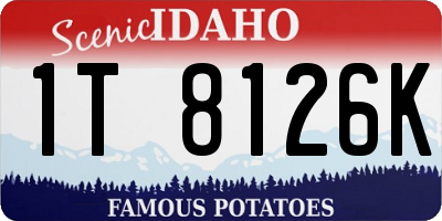 ID license plate 1T8126K