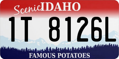 ID license plate 1T8126L