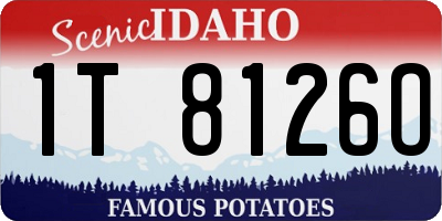 ID license plate 1T8126O