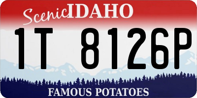 ID license plate 1T8126P