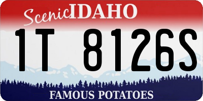 ID license plate 1T8126S