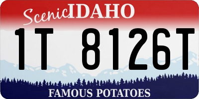 ID license plate 1T8126T