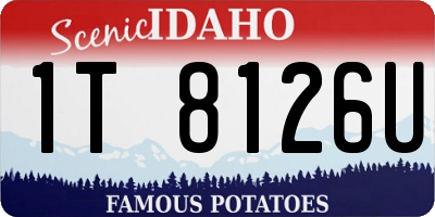 ID license plate 1T8126U
