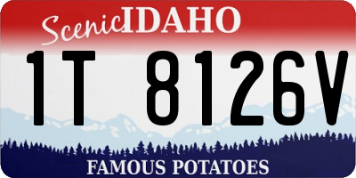 ID license plate 1T8126V