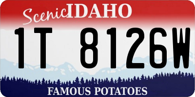 ID license plate 1T8126W