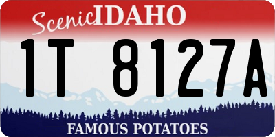 ID license plate 1T8127A