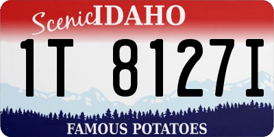 ID license plate 1T8127I