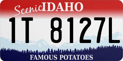 ID license plate 1T8127L