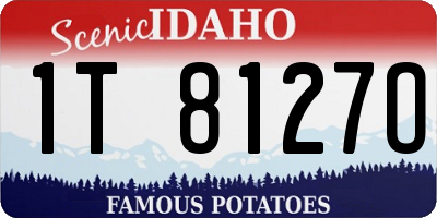 ID license plate 1T8127O