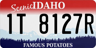 ID license plate 1T8127R