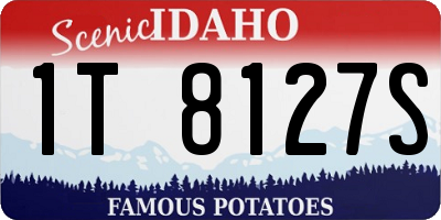 ID license plate 1T8127S