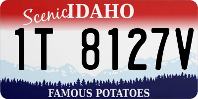 ID license plate 1T8127V