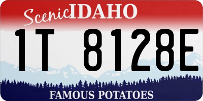 ID license plate 1T8128E