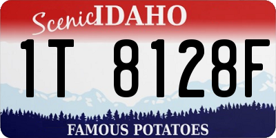 ID license plate 1T8128F