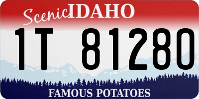 ID license plate 1T8128O